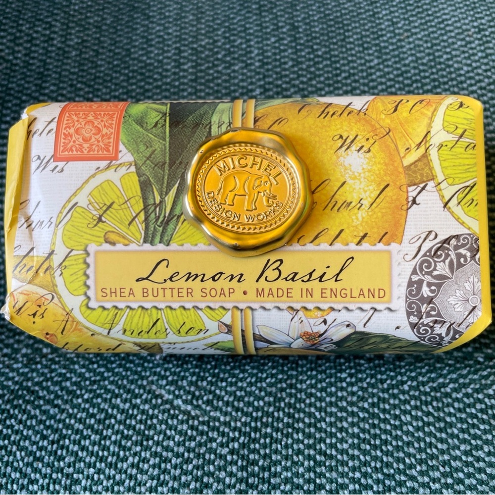 Michel Design Works Lemon Basil Shea Butter Soap 8.7 oz made in England NEW